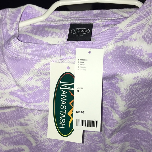 nwt purple tie-die manstash longsleeve - Picture 4 of 5